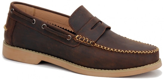 GIÀY LƯỜI NAM IS400 NÂU