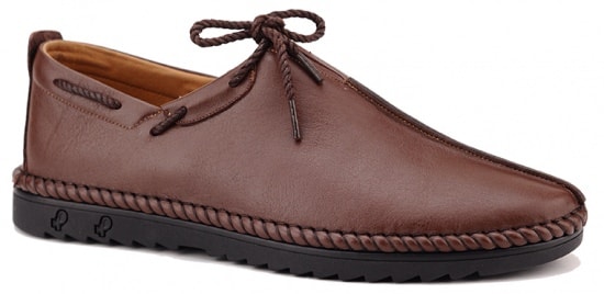 GIÀY LƯỜI THỜI TRANG NAM IS485 NÂU